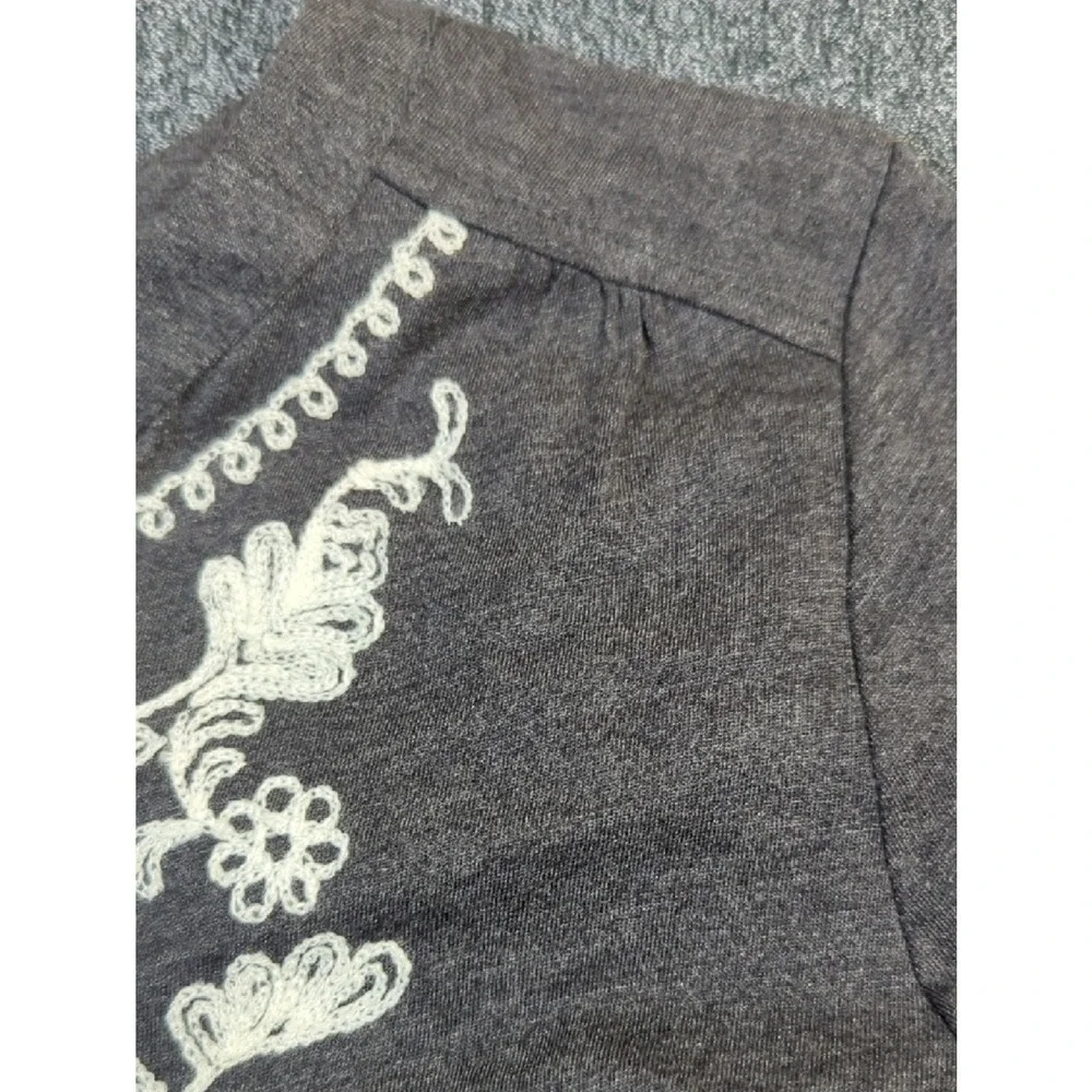J. Jill NWT Embroidered Button Front Top Long Sleeve Size L Boho - Picture 8 of 10